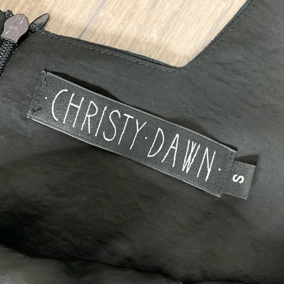 Christy Dawn The Emily Floral Mini Dress Black Size Small - Picture 10 of 11